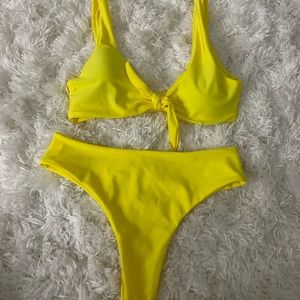 Yellow bikini